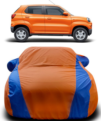 ProRox Car Cover For Maruti Suzuki S-Presso (With Mirror Pockets)(Orange, Blue)