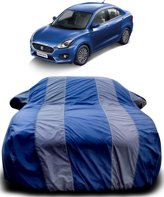 MoTRoX Car Cover For Maruti Suzuki Swift Dzire (With Mirror Pockets)(Blue, Grey)