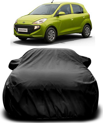 MoTRoX Car Cover For Hyundai Santro Xing (With Mirror Pockets)(Black)