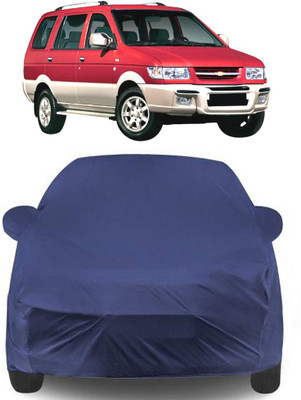 SUNONA Car Cover For Chevrolet Tavera (With Mirror Pockets)(Blue)