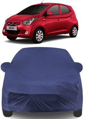 APNEK Car Cover For Hyundai Eon (With Mirror Pockets)(Blue)