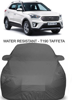 Gavya Car Cover For Hyundai Creta (With Mirror Pockets)(Grey)