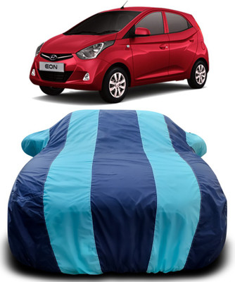 APNEK Car Cover For Hyundai Eon (With Mirror Pockets)(Blue, Blue)