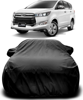 APNEK Car Cover For Toyota Innova Crysta (With Mirror Pockets)(Black)