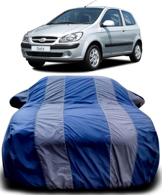 APNEK Car Cover For Hyundai Getz (With Mirror Pockets)(Blue, Grey)