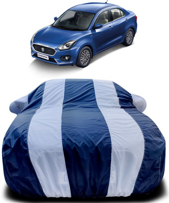APNEK Car Cover For Maruti Suzuki Swift Dzire (With Mirror Pockets)(Blue, White)