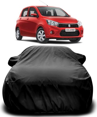 NUMBOR ONE Car Cover For Maruti Suzuki Celerio (With Mirror Pockets)(Black)