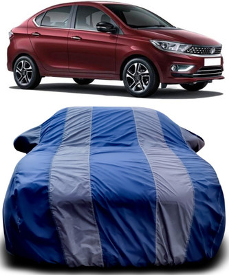 APNEK Car Cover For Tata Tigor (With Mirror Pockets)(Blue, Grey)