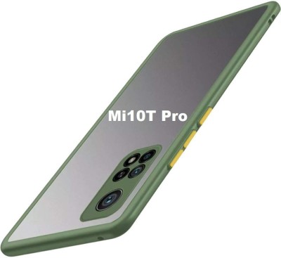 Coverskart Ultra Hybird Back Cover for Mi 10T Pro 5G, Smoke Translucent Shock Proof Smooth Silicone Back Case Cover(Green, Camera Bump Protector, Pack of: 1)