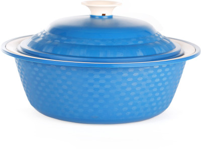 14% OFF on Cuttingedge Carnation Casserole for Kitchen, Parties, BPA Free, Microwave & Dishwasher Safe (Royal Sky Blue) Thermoware Casserole(1800 ml)