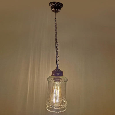 PR Prashant Pendant Lamp Ceiling Lamp(Clear)
