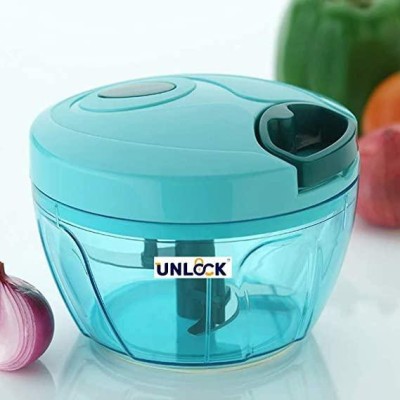 unlock handy chopper with 3 blades vagitable cutter and onion chopper Vegetable & Fruit Chopper(1)