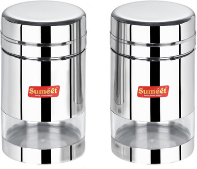 Sumeet Steel Utility Container  - 700 ml(Pack of 2, Silver)