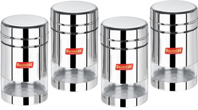 Sumeet Steel Utility Container  - 700 ml(Pack of 4, Silver)