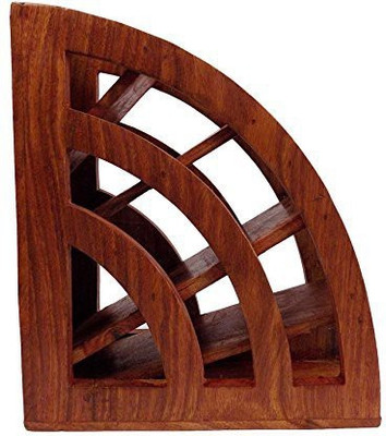 Craftsman 5 Compartments Wood Remote Holder(Brown)