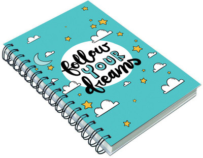AccuPrints Wiro Binding A5 Note Book Ruled 200 Pages(Multicolor)