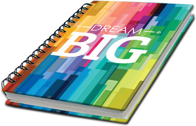 AccuPrints Wiro Binding A5 Notebook Ruled 200 Pages(Multicolor)
