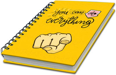 AccuPrints Wiro Binding A5 Note Book Ruled 200 Pages(Multicolor)