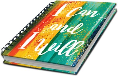 AccuPrints Wiro Binding A5 Note Book Ruled 200 Pages(Multicolor)