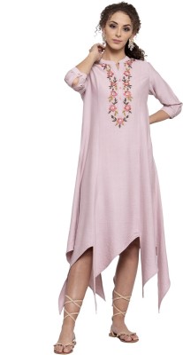 LELA Women Asymmetric Pink Dress