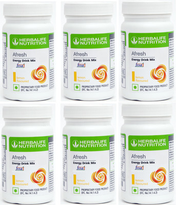 Herbalife Nutrition Afresh Energy and Nutrition Drink LEMON (6*50) Energy Drink(6x50 g, LEMON Flavored)