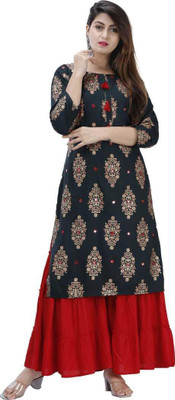 zuberiya Women Kurta Skirt Set