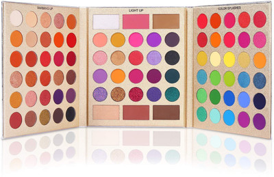NOWGLAM COCO URBAN Pretty All Set Eyeshadow Palette Holiday Gift Set Pro 86 Colors Makeup Kit Matte Shimmer Eye Shadow Highlighters Contour Blush Powder All In One Makeup Pallet 8 g(multi) NOWGLAM COCO URBAN Pretty All Set Eyeshadow Palette Holiday Gift Set Pro 86 Colors Makeup Kit Matte Shimmer Eye Shadow Highlighters Contour Blush Powder All In One Makeup Pallet 8 g(multi)
