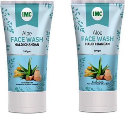 IMC ALOE HALDI CHANDAN FACE WASH (100GM) PACK OF 2 Face Wash(200 g)