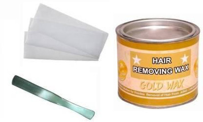 Red Ballons Hair removal Gold Wax 500 gms with waxing 40 Stripes and Waxing knife Applicator Wax(500 ml, Set of 3)