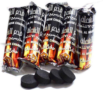 Misr Puff Quick Lit Magic Bakhoor Loban Hookah Charcoals(Pack of 5)