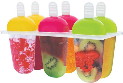 PGK TRADERS Manual Ice Cream Maker Multicolor Plastic Ice Cube Tray(Pack of1)