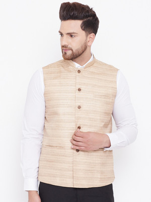 VASTRAMAY Sleeveless Solid Men Jacket