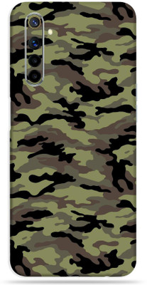 Satisfactory Realme 6, Realme6 Mobile Skin(Militry Green Camouflage With Matte Finish)