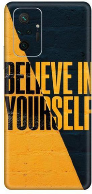 aadia XIAOMI REDMI NOTE 10 PRO MAX Mobile Skin(Black, Yellow)