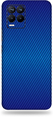 OggyBaba realme 8, realme8 Mobile Skin(3D Royal Blue Carbon Fibre)