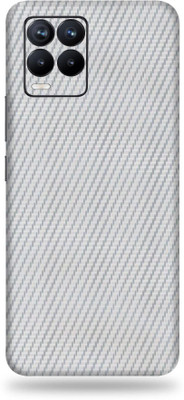 OggyBaba realme 8, realme8 Mobile Skin(3D Silver Carbon Fibre)