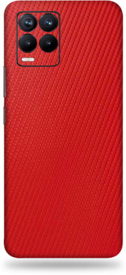 OggyBaba realme 8, realme8 Mobile Skin(3D Charming Red Carbon Fibre)