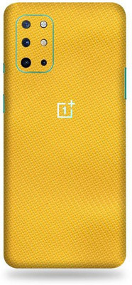 OggyBaba oneplus 8t, one+8t Mobile Skin(3D Lemon Yellow Transparent Carbon Fibre)