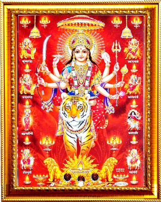 SUNINOW Nav Durga maa photo frame Religious Frame
