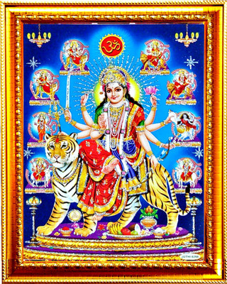 SUNINOW Durga maa photo frame Religious Frame