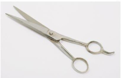 SBTs Barber with finger rest - 180mm Scissors(Set of 1, Silver)