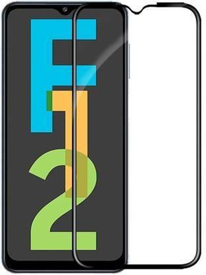 BRENZZ Edge To Edge Tempered Glass for Samsung Galaxy F02s, SAMSUNG Galaxy F12, Samsung Galaxy M02, Samsung Galaxy M02s(Pack of 1)
