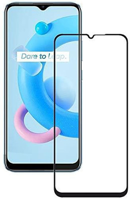 GLOBALCASE Edge To Edge Tempered Glass for realme c20(Pack of 1)
