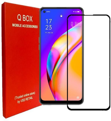 Q Box Edge To Edge Tempered Glass for oppo F19 pro, oppo f19 pro plus(Pack of 1)