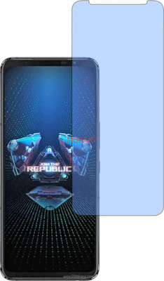 MOBART Tempered Glass Guard for ROG PHONE 5 (Impossible AntiBlue Light)(Pack of 1)