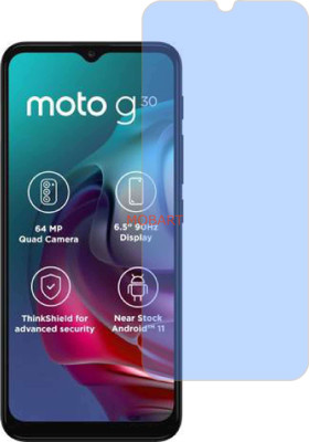 MOBART Tempered Glass Guard for MOTOROLA MOTO G30 (Impossible AntiBlue Light)(Pack of 1)