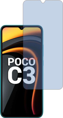 MOBART Tempered Glass Guard for REDMI POCO C3 (Impossible AntiBlue Light)(Pack of 1)