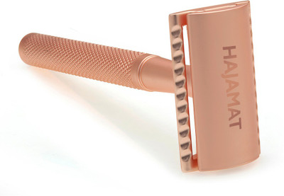 Hajamat Trowel Double Edge Safety Razor| Stainless Steel 304 | Rose Gold Finish | Closed Comb Shaving Razor, Men & Women