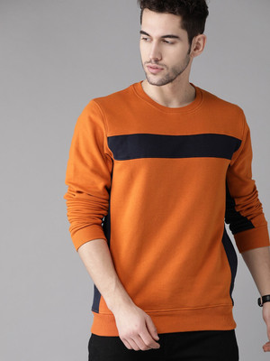 Roadster Full Sleeve Color Block Men Sweatshirt