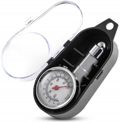 carfrill Analog Tire Pressure Gauge Tyre Pressure Gauge Meter | Pressure Monitoring, Analog Meter Suitable for All Car & Bike (1 Pcs)(10 TO 100 PSI)